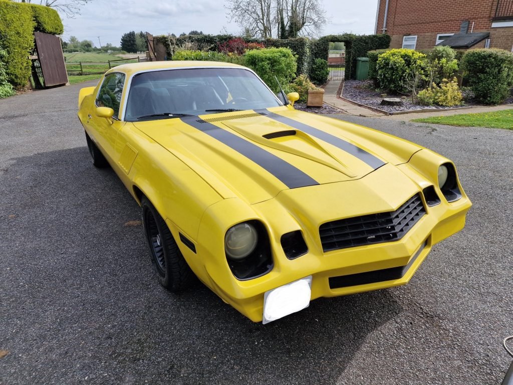 Classic Corvette Car Yellow