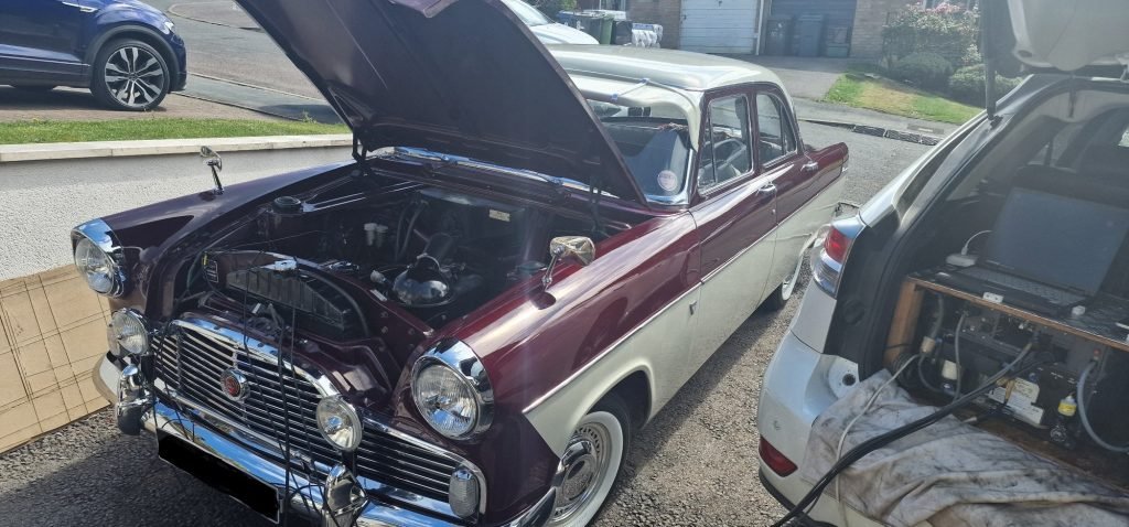 Classic Car Red & Cream
